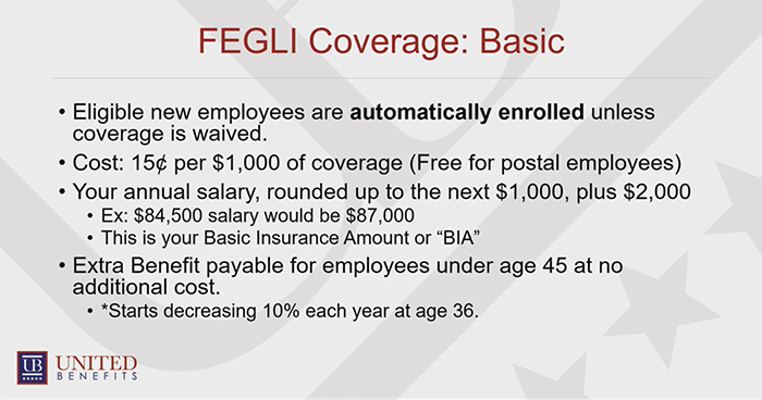 Basic FEGLI Benefits